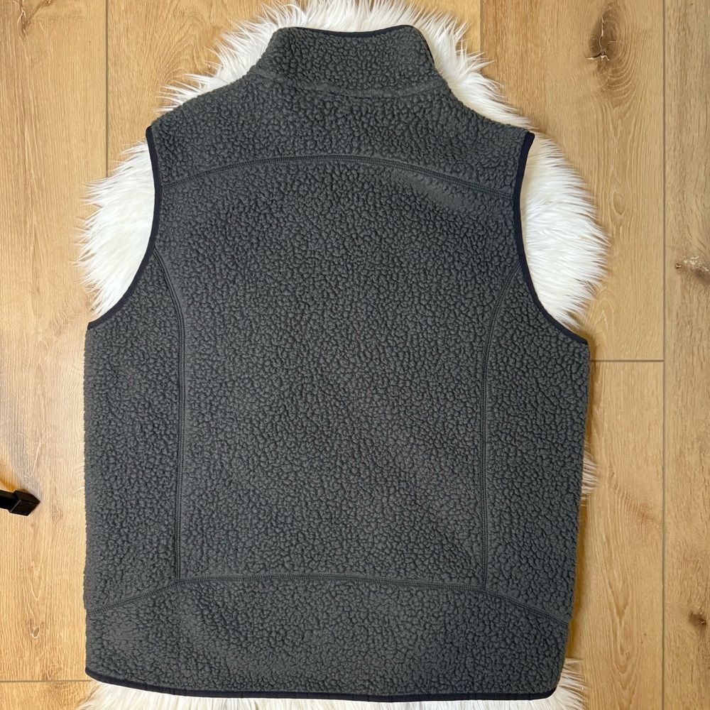 [Patagonia] Men’s Charcoal Fleece with Blue Accents - Size Large - Picture 4 of 4